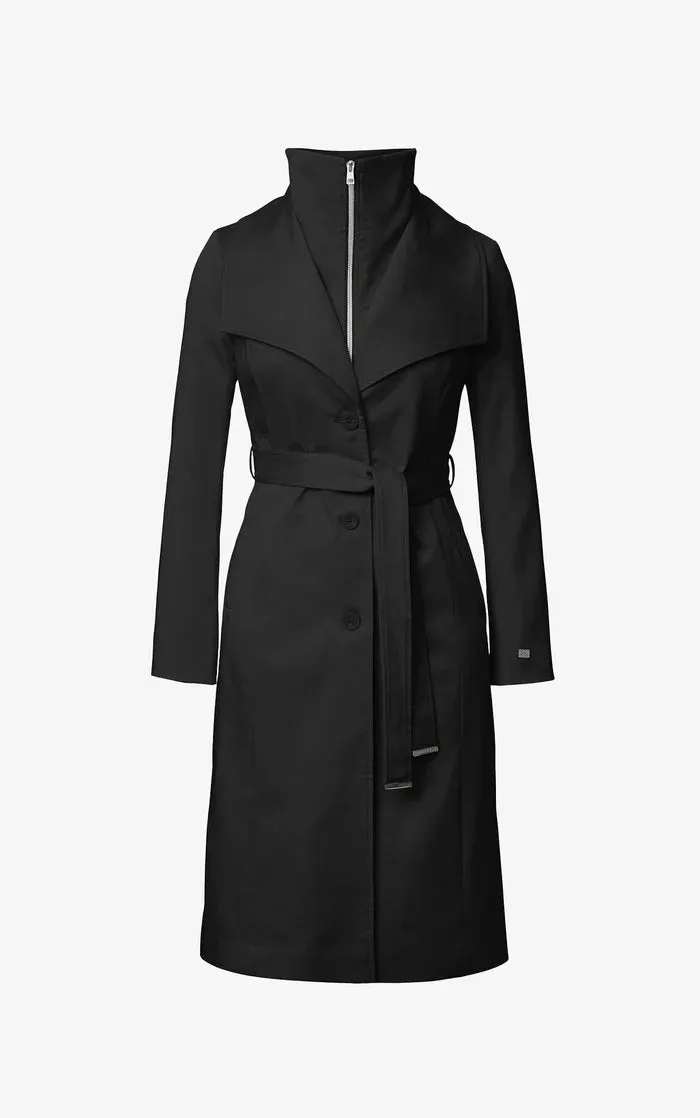 SOIA&KYO ILANA-T - Slim-Fit Trench With Bib Collar