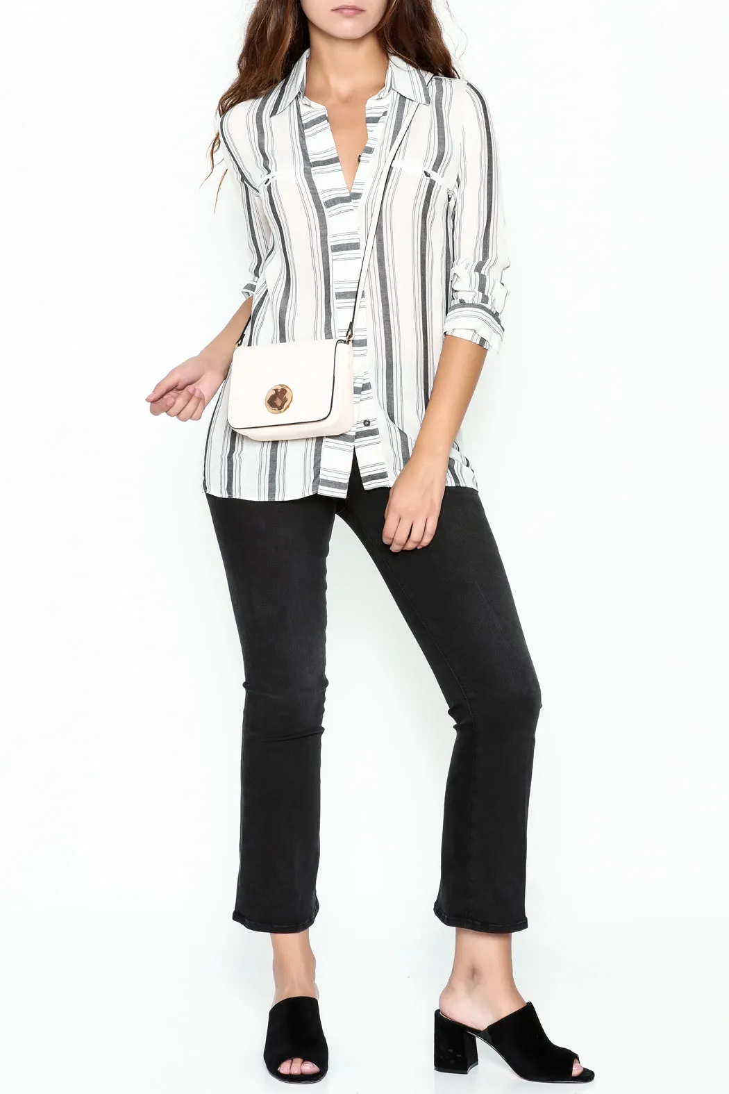 Striped Button Down Shirt