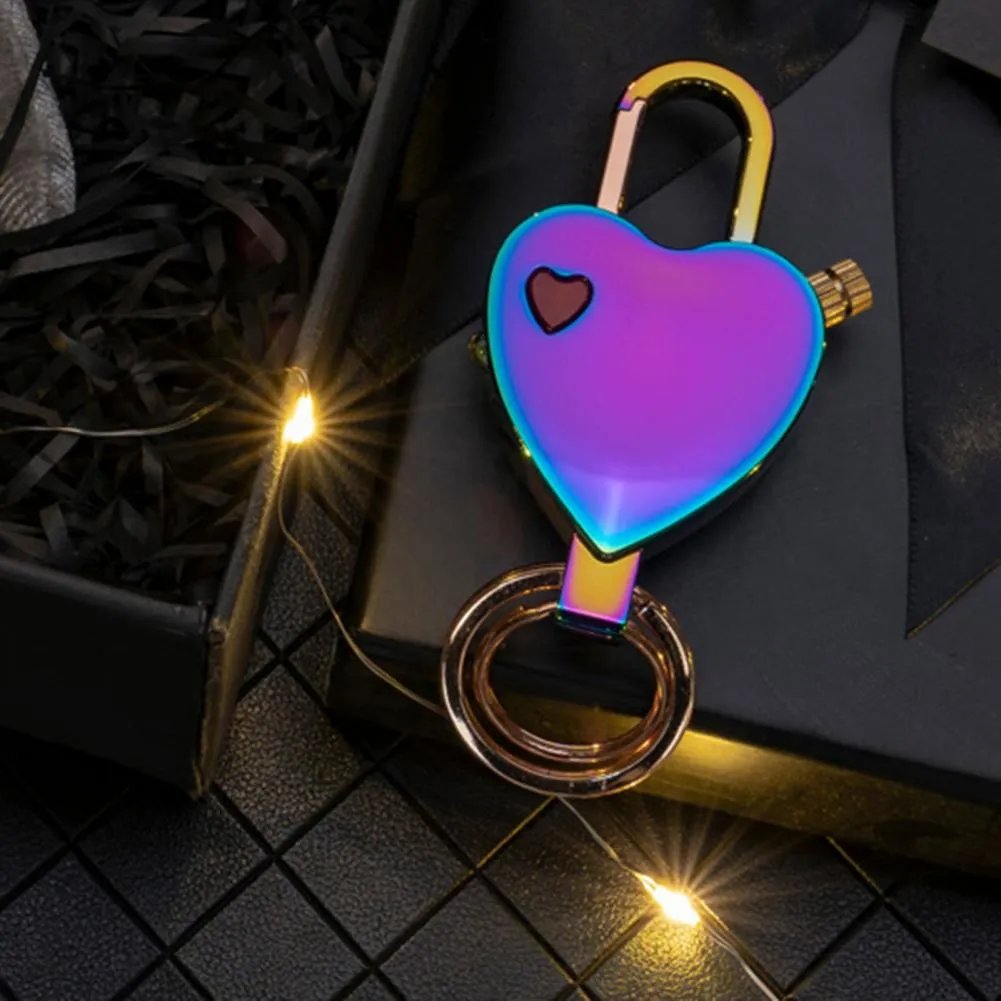 Stylish Heart Permanent Keychain Match Lighter