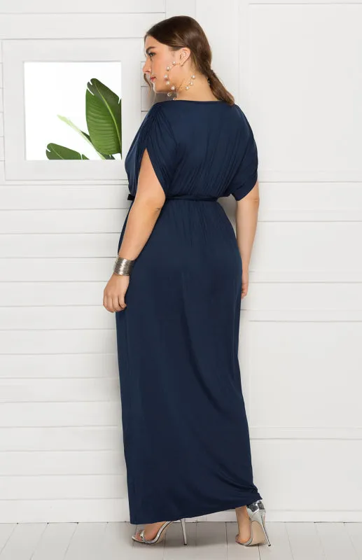 Stylish Maternity Solid Knit Everyday Dress for Spring-Summer