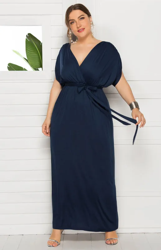 Stylish Maternity Solid Knit Everyday Dress for Spring-Summer