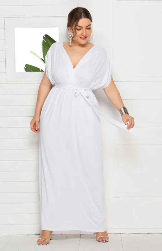 Stylish Maternity Solid Knit Everyday Dress for Spring-Summer