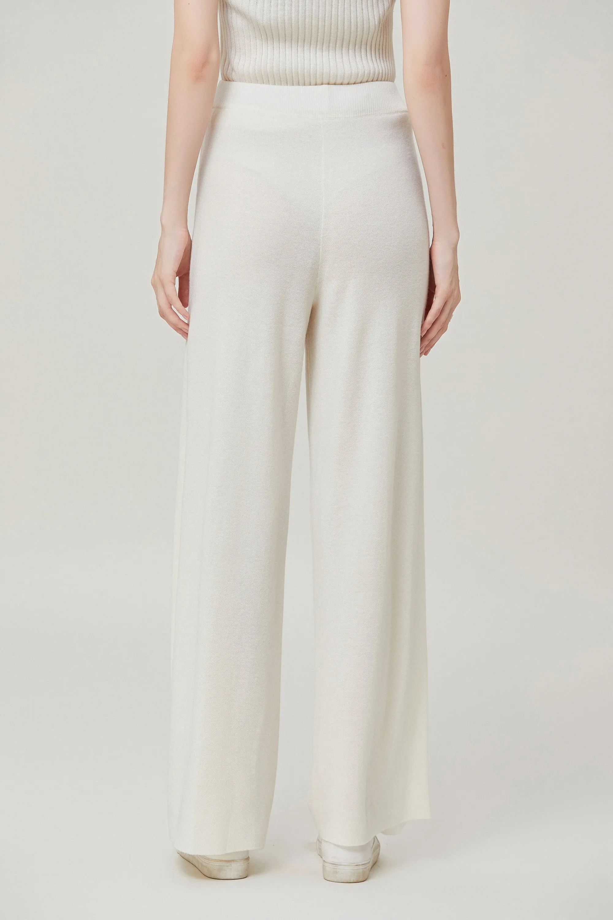 Sylphide | Sian White Wool Blend Pants