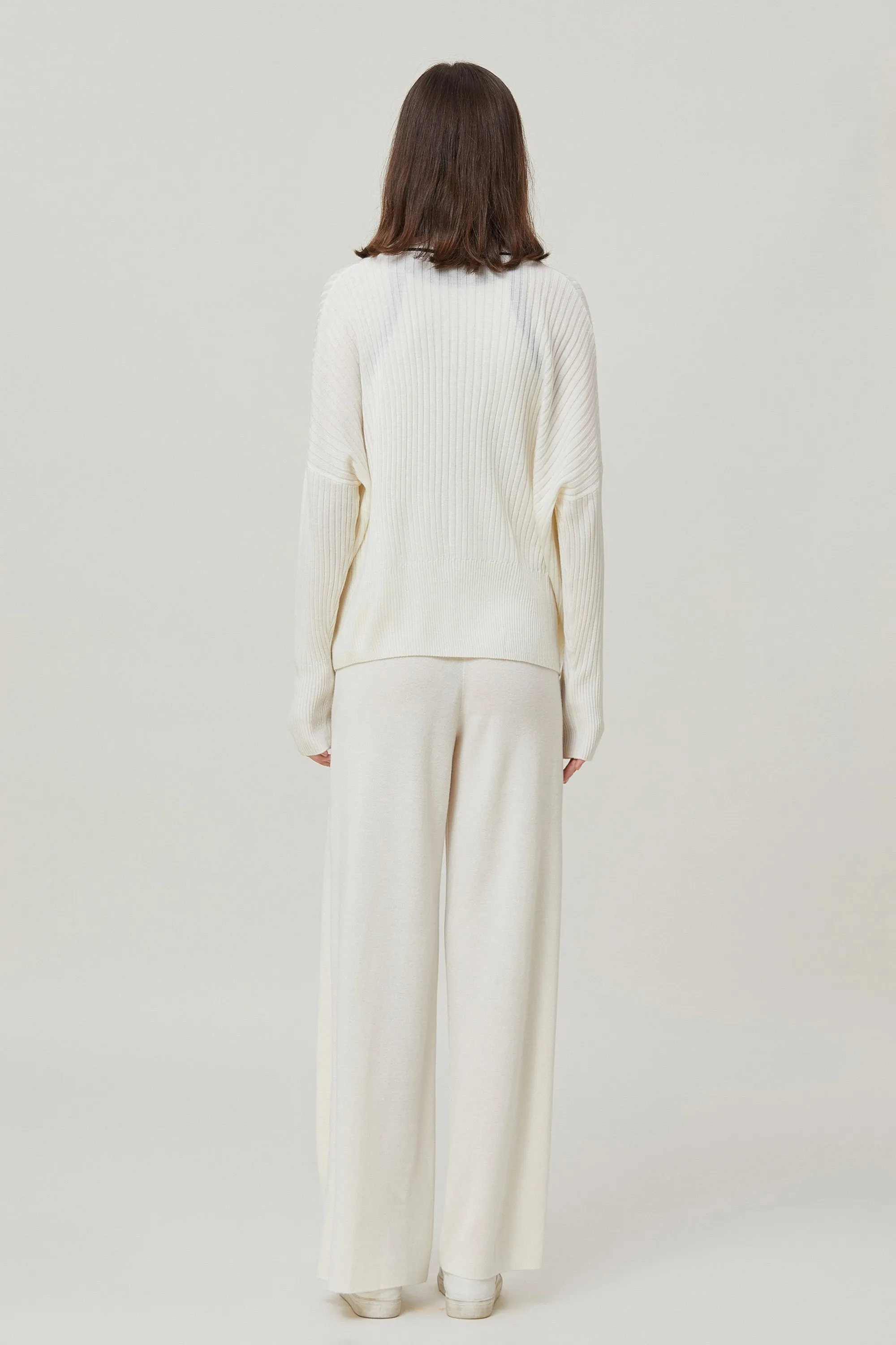 Sylphide | Sian White Wool Blend Pants