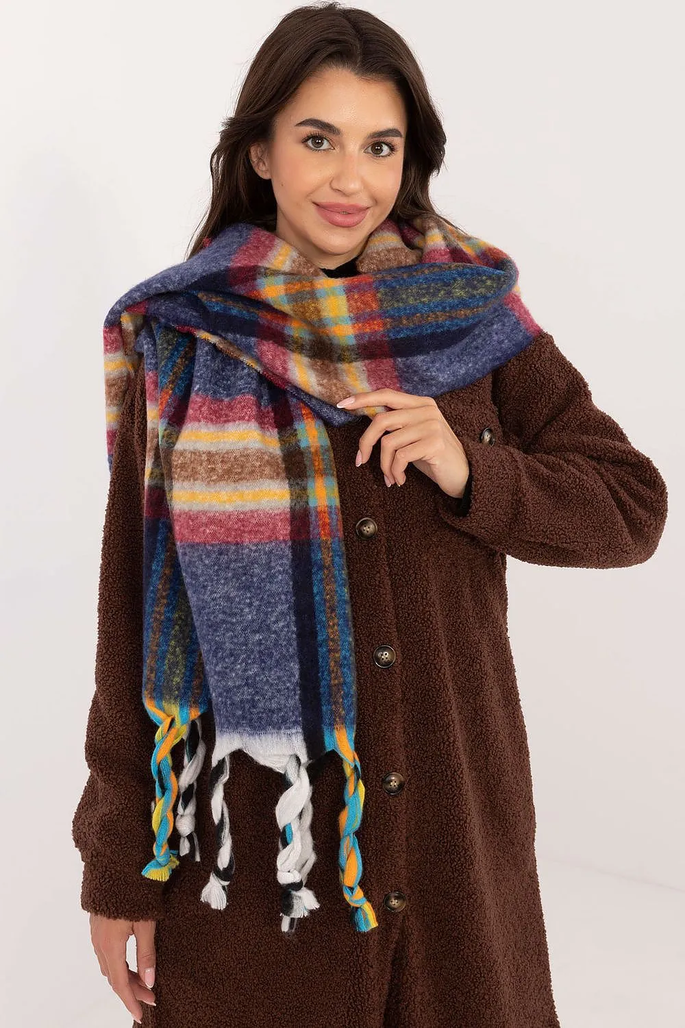 TEEK - Checkered Fringe Scarf