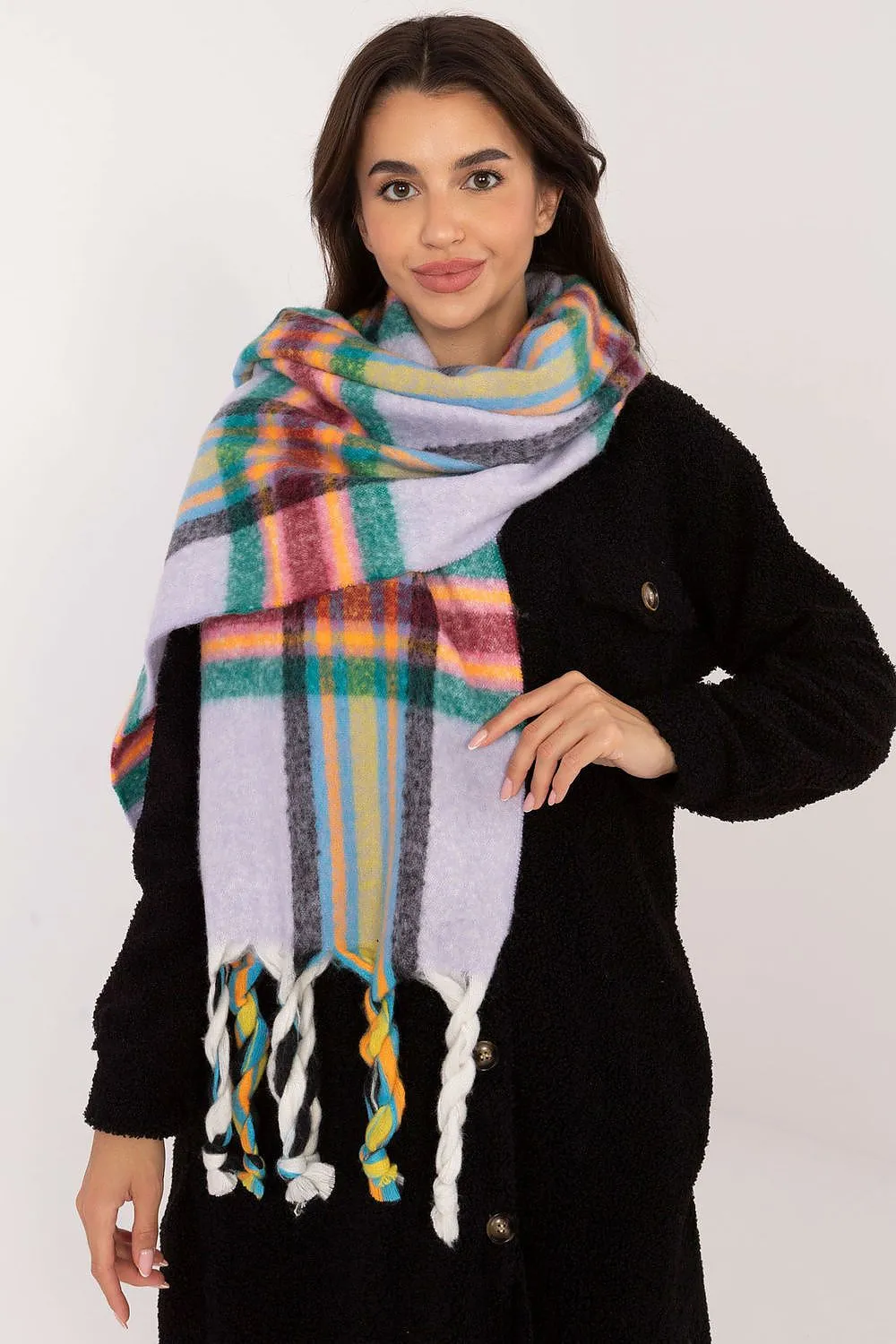 TEEK - Checkered Fringe Scarf