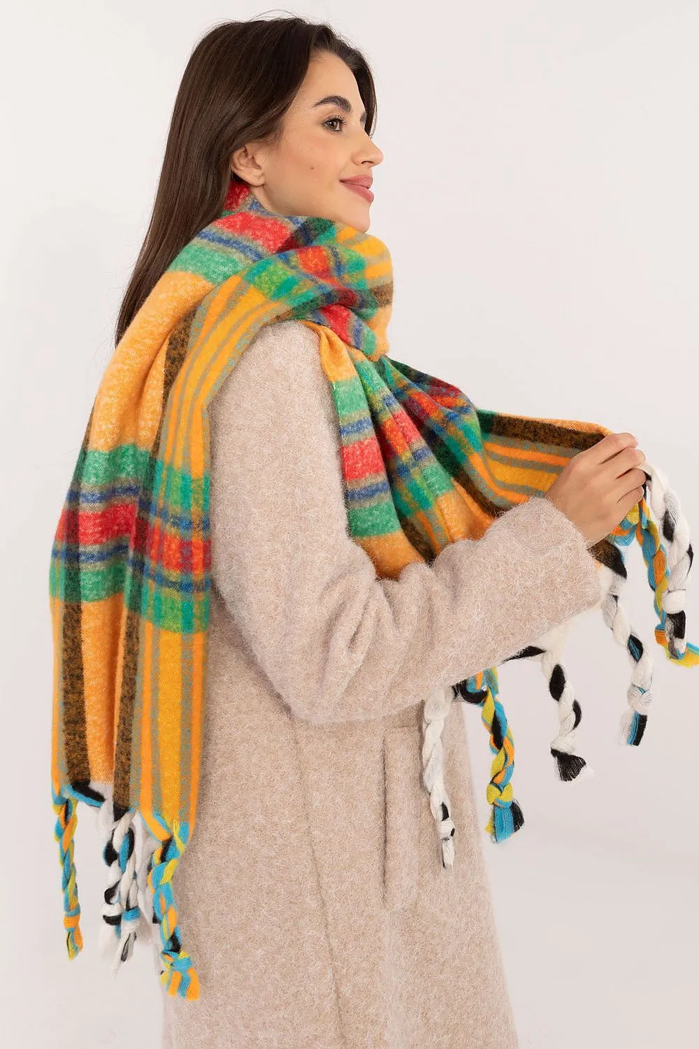 TEEK - Checkered Fringe Scarf