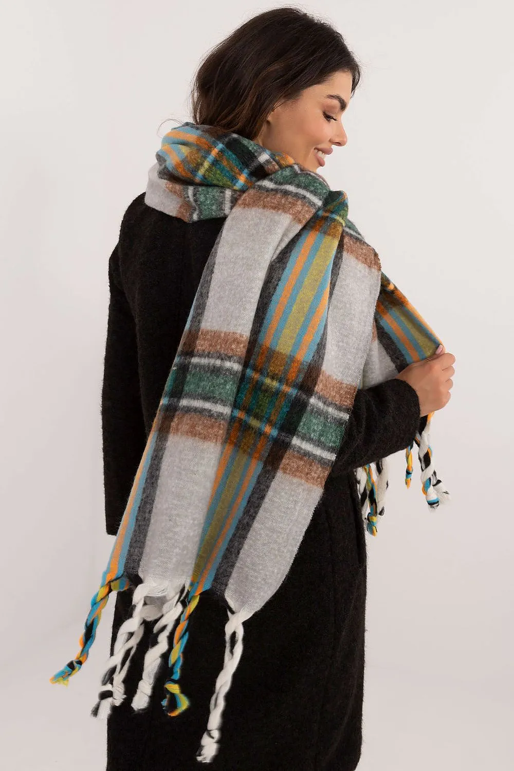 TEEK - Checkered Fringe Scarf