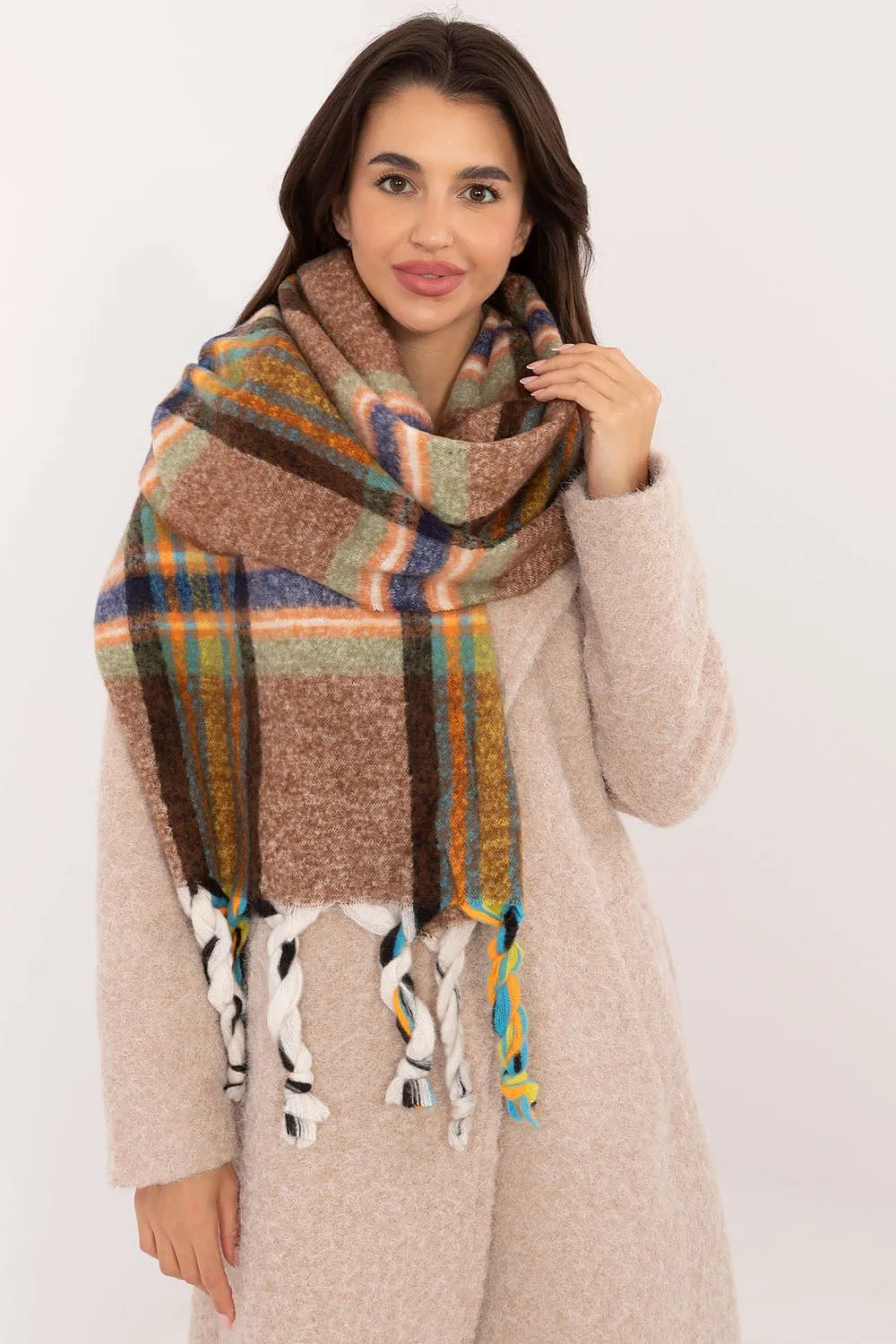 TEEK - Checkered Fringe Scarf