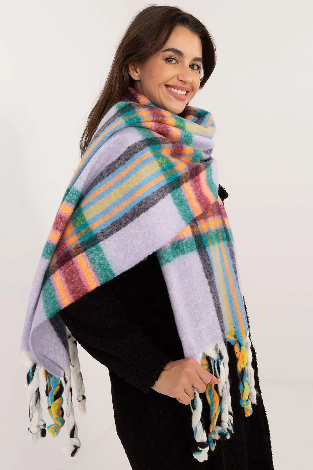 TEEK - Checkered Fringe Scarf