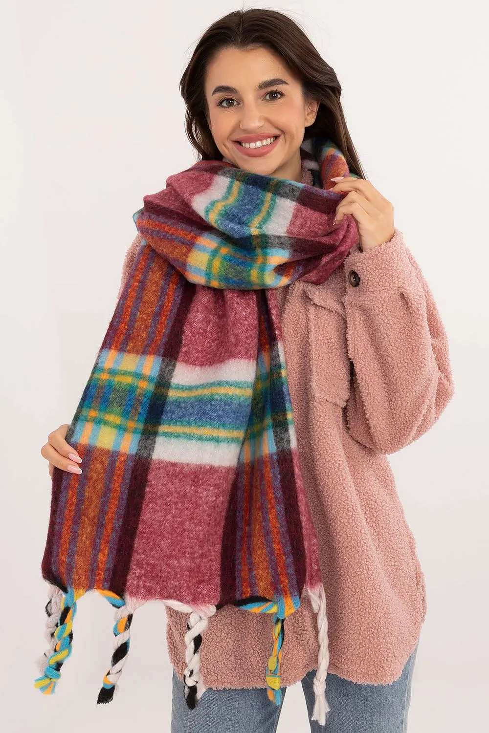 TEEK - Checkered Fringe Scarf