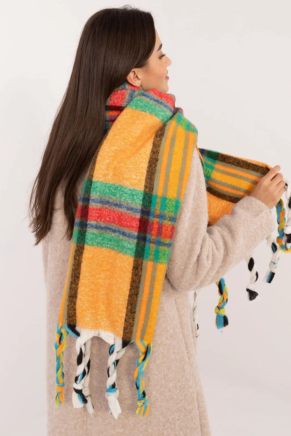 TEEK - Checkered Fringe Scarf