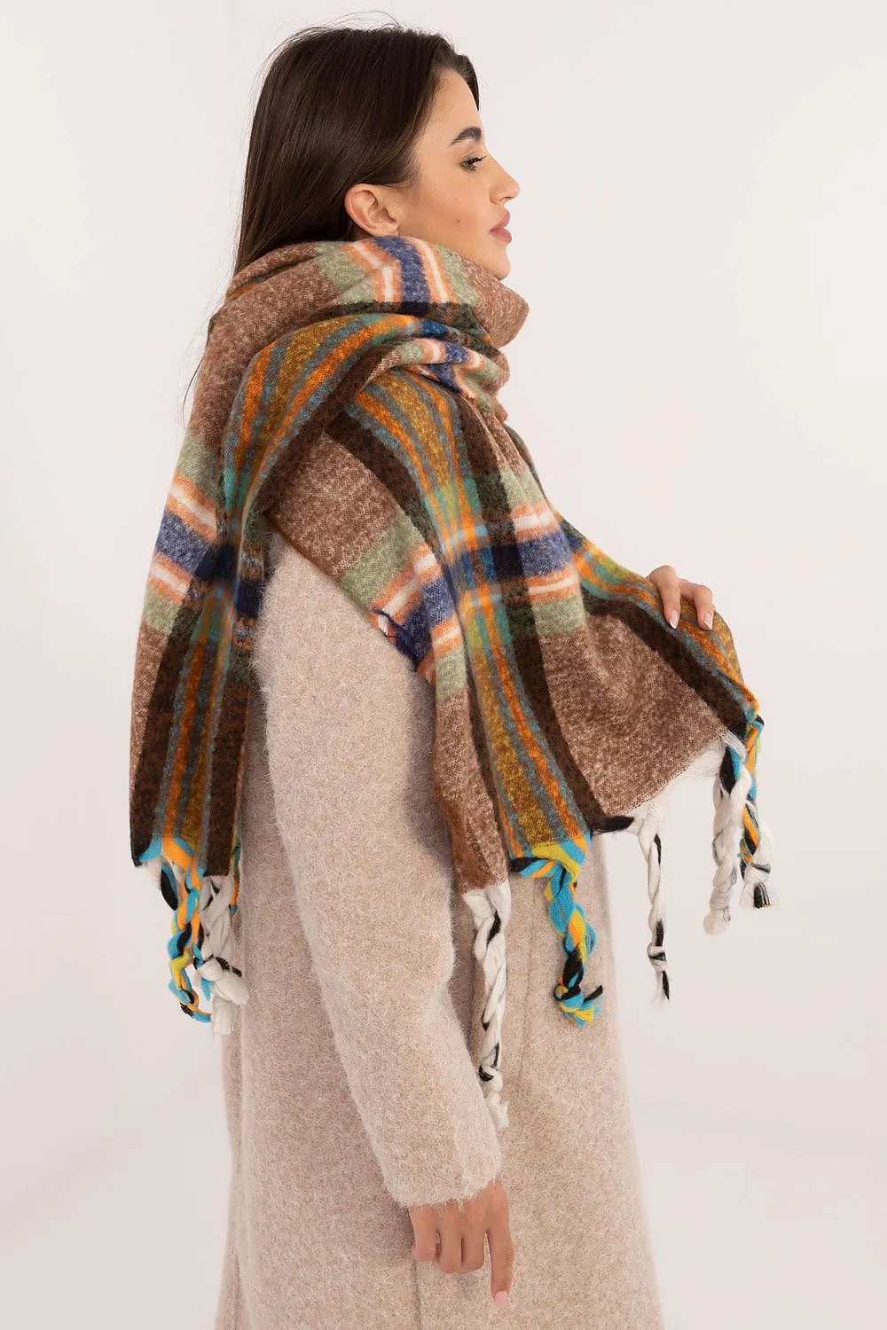 TEEK - Checkered Fringe Scarf