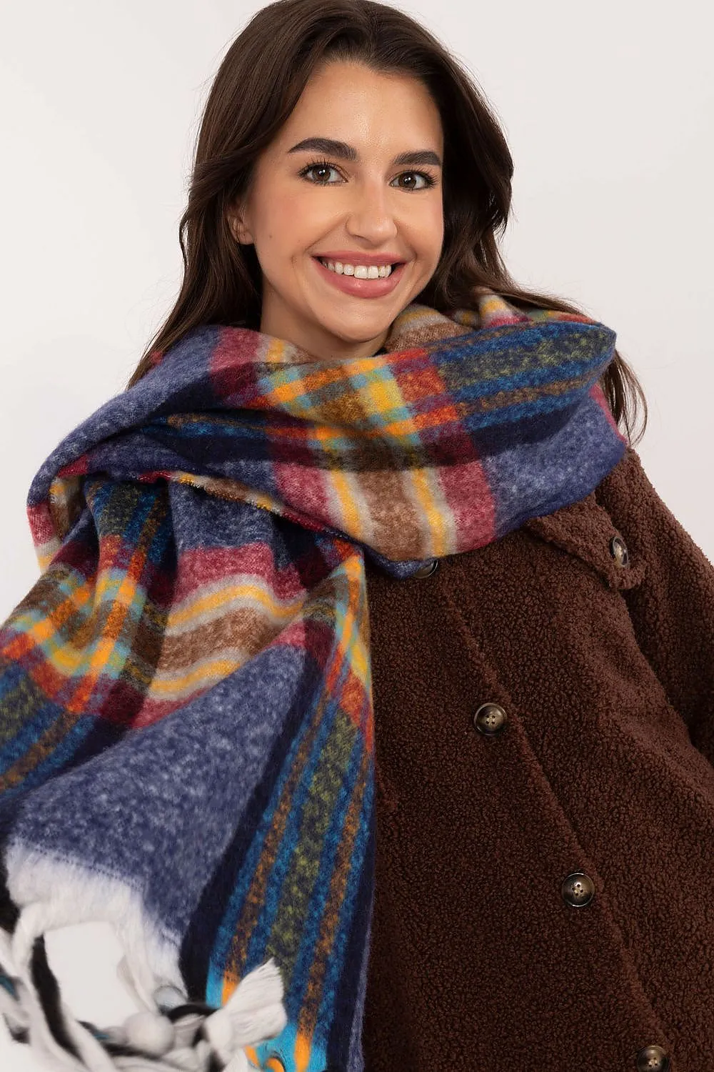 TEEK - Checkered Fringe Scarf