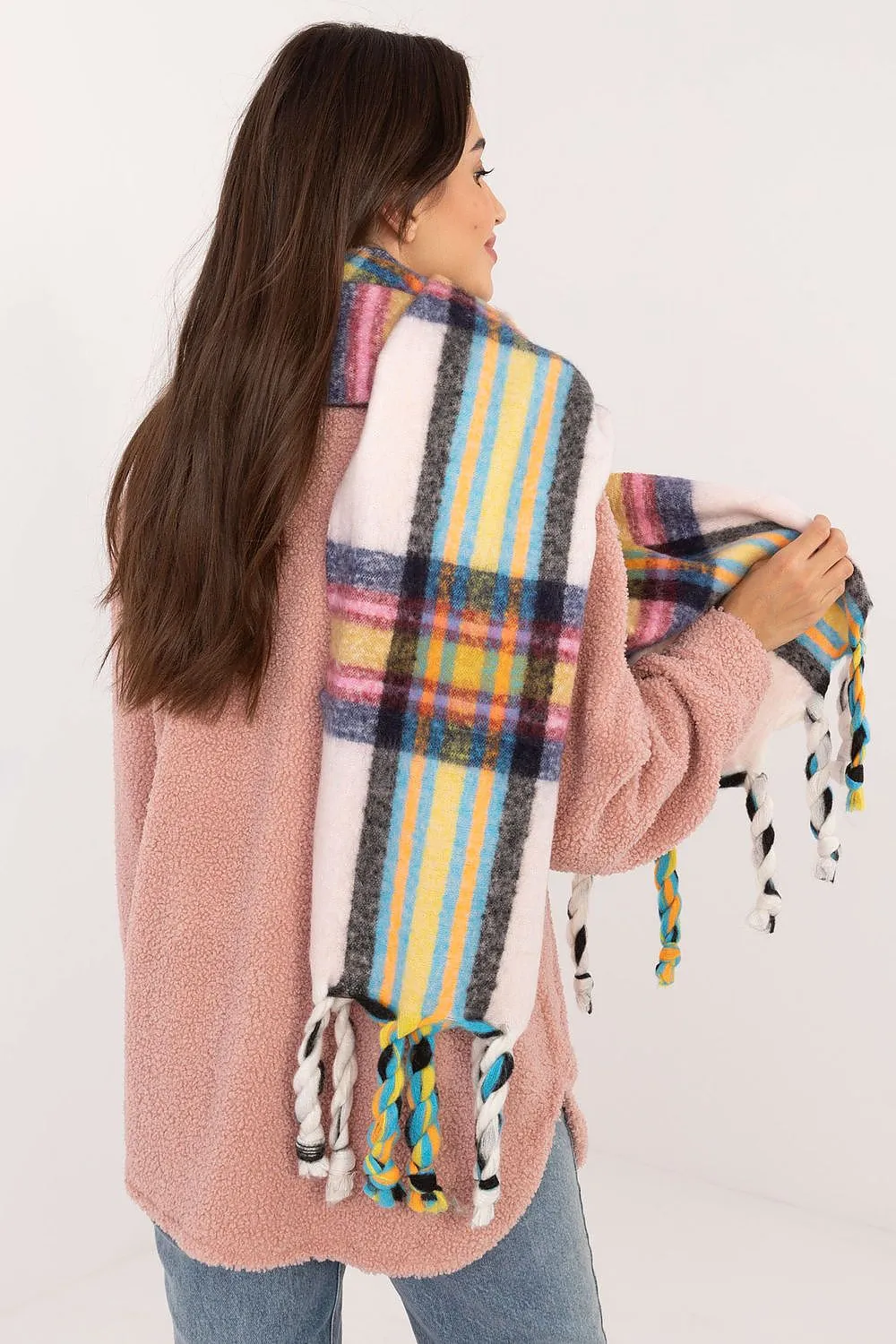 TEEK - Checkered Fringe Scarf