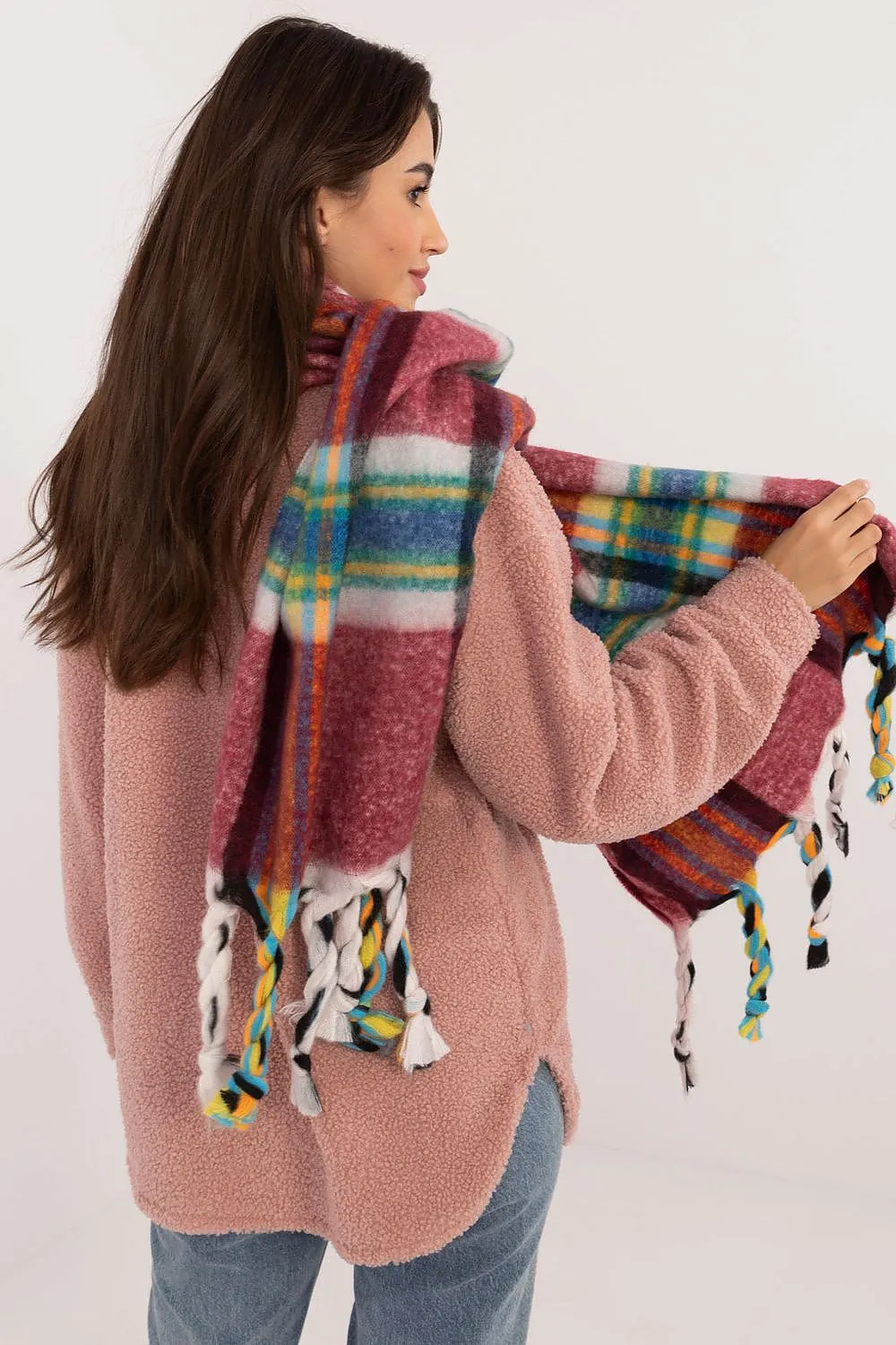 TEEK - Checkered Fringe Scarf