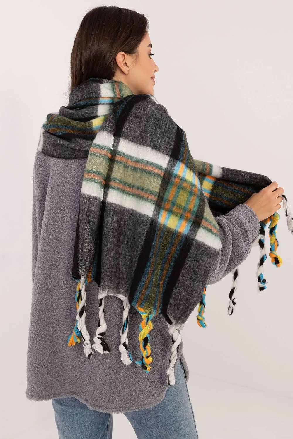 TEEK - Checkered Fringe Scarf