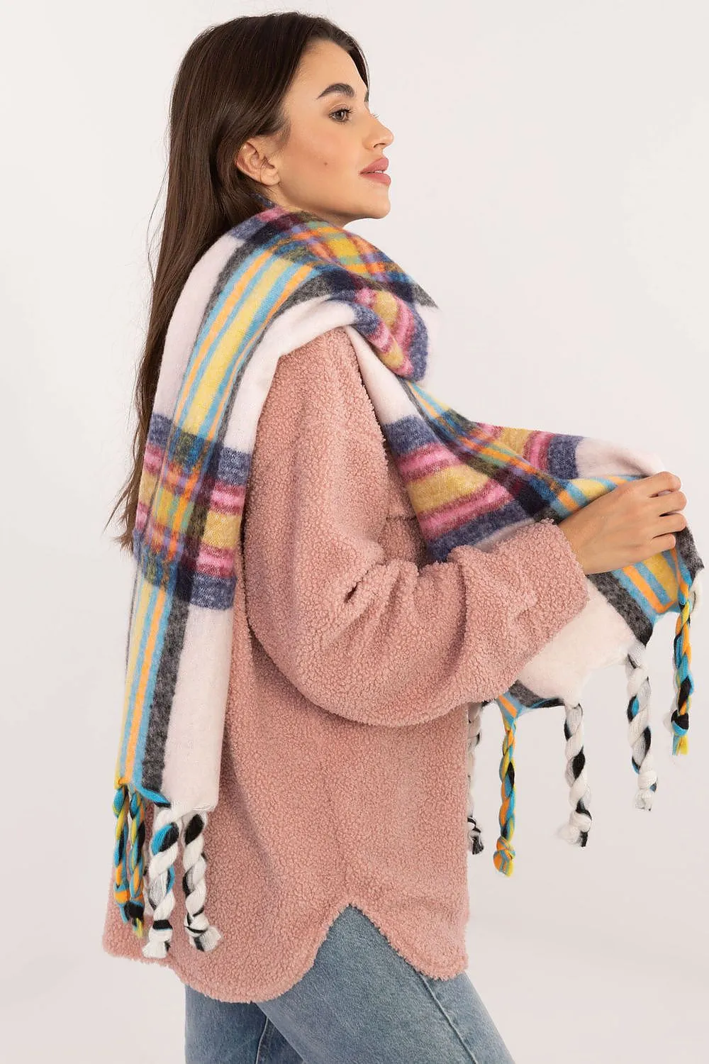 TEEK - Checkered Fringe Scarf