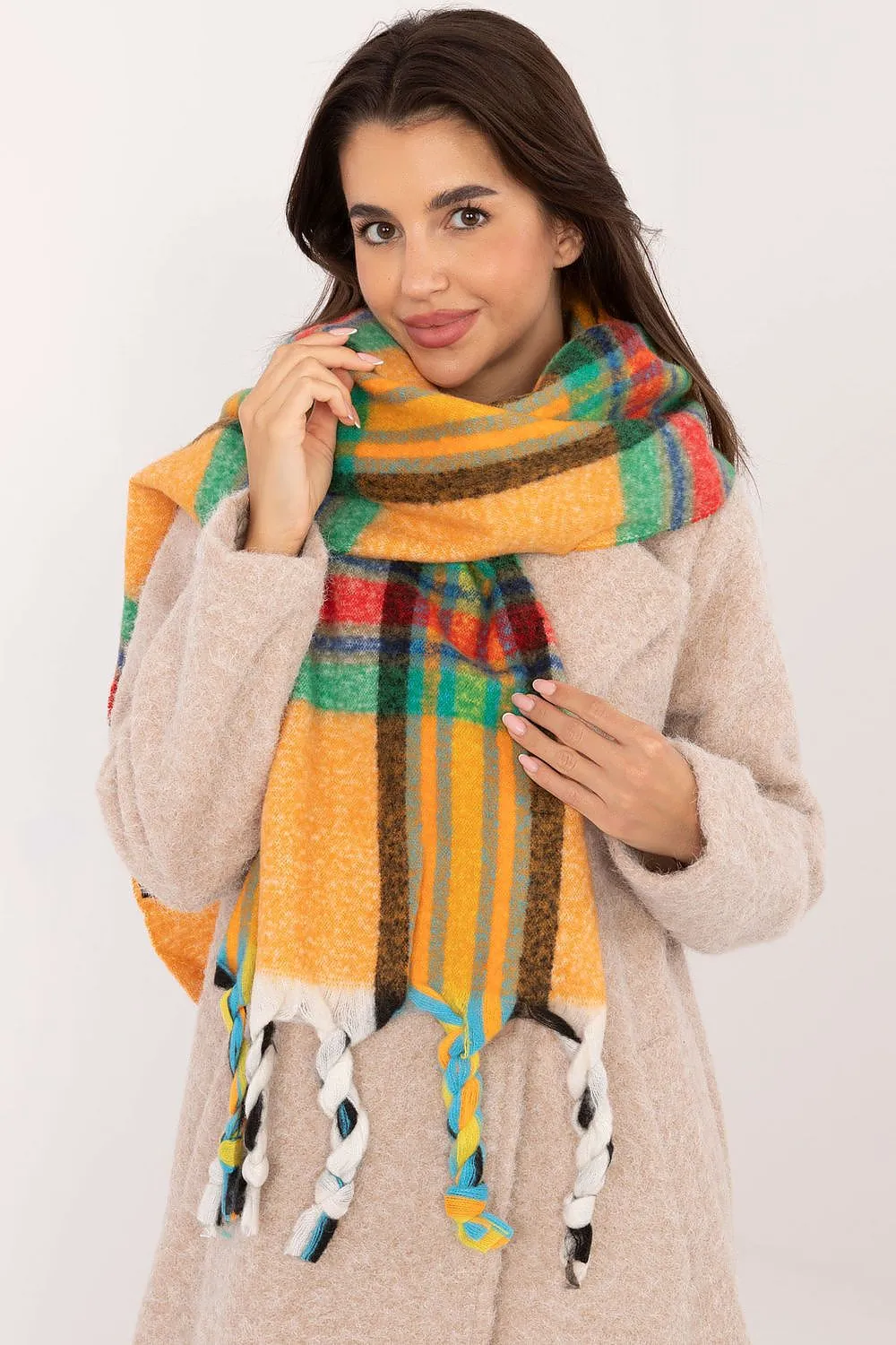 TEEK - Checkered Fringe Scarf