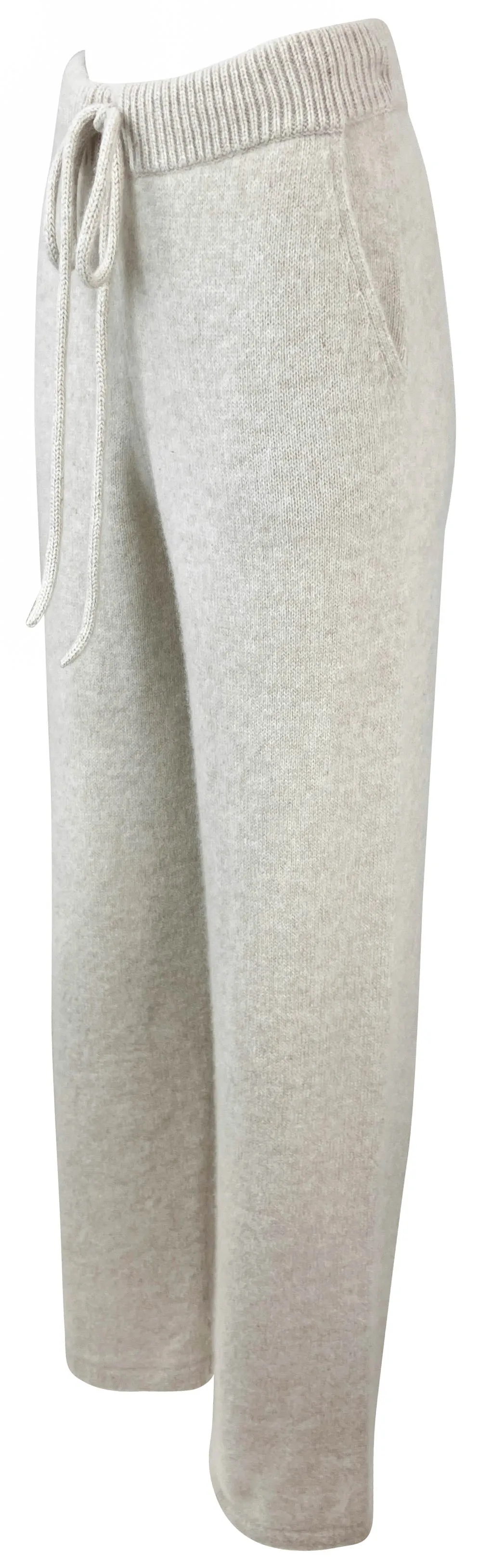 The Elder Statesman Cashmere Lounge Pants in Cream