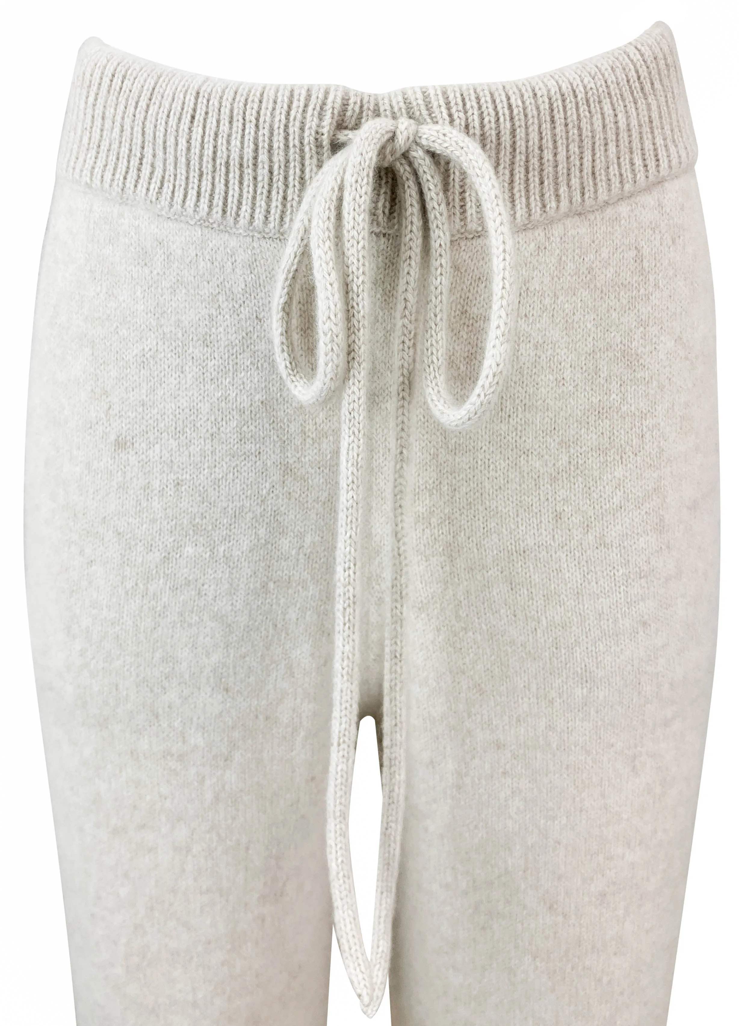 The Elder Statesman Cashmere Lounge Pants in Cream