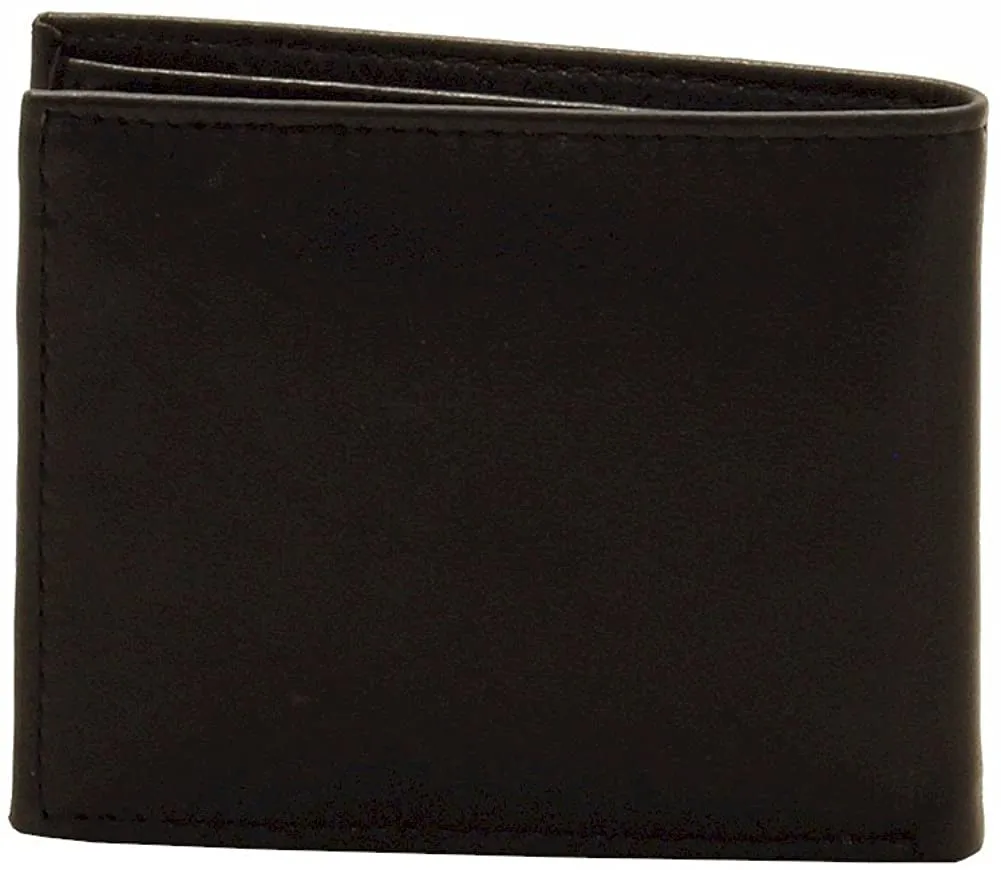 Tommy Hilfiger Men's Leather Bifold Trifold Wallet Hybrid Flip Pocket Extra Capacity Casual Slim Thin for Travel