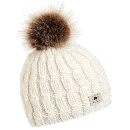 turtlefur | Merino Wool | Fifi Faux Fur Pom Beanie | Women's