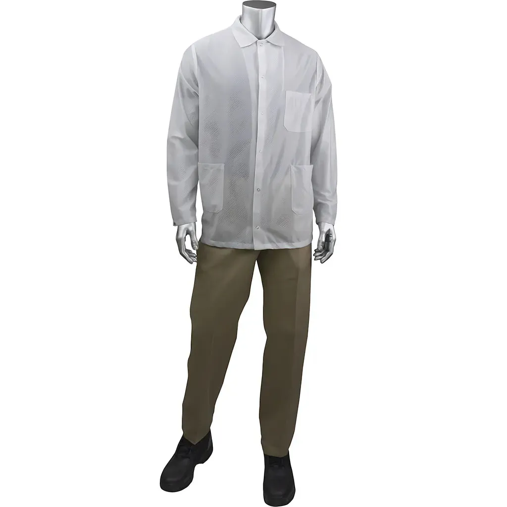 Uniform Technology BR49A-44WH-XS StatStar Short ESD Labcoat