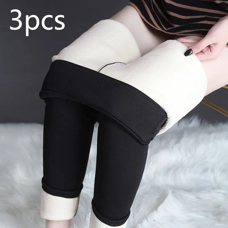 Warm Thick High Stretch Lamb Cashmere Leggings