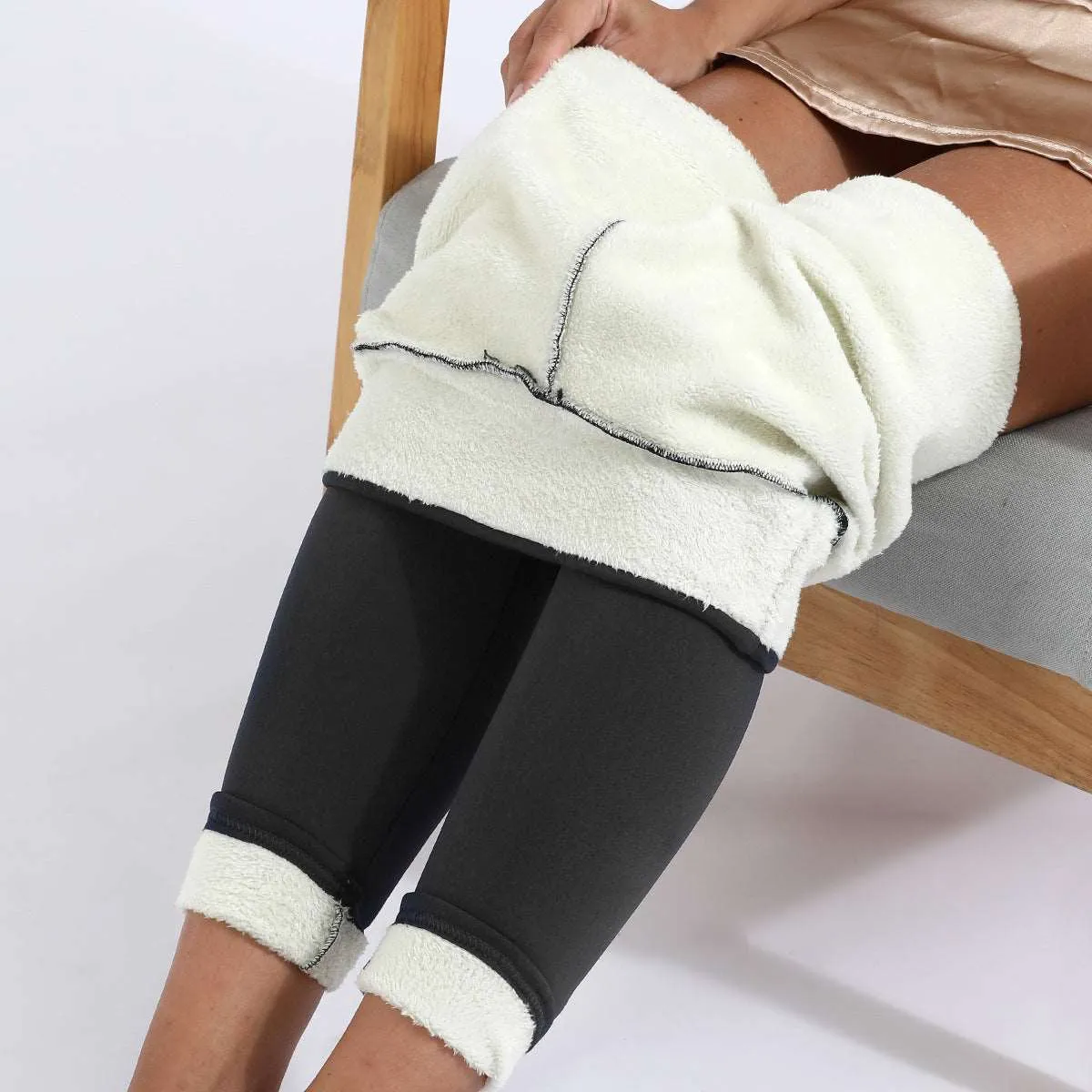 Warm Thick High Stretch Lamb Cashmere Leggings