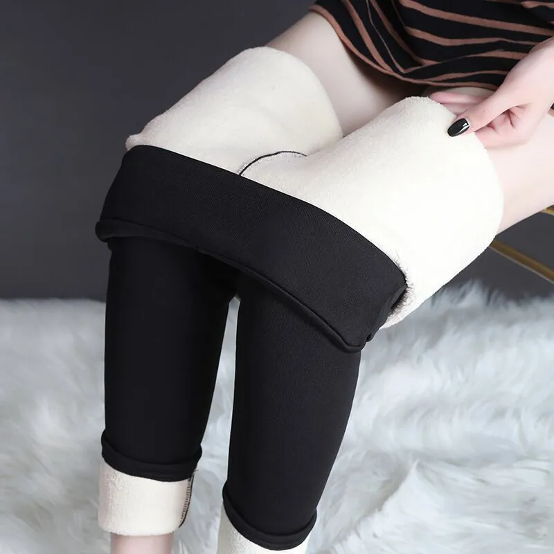 Warm Thick High Stretch Lamb Cashmere Leggings