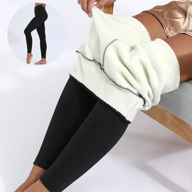 Warm Thick High Stretch Lamb Cashmere Leggings