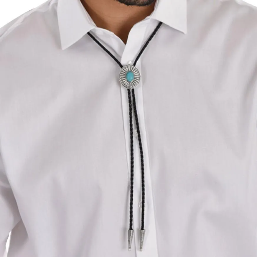 Western Faux Turquoise Bolo Tie | 1 ct