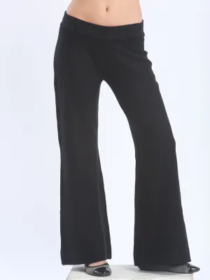 Wide-Leg Cozy Knit Pants